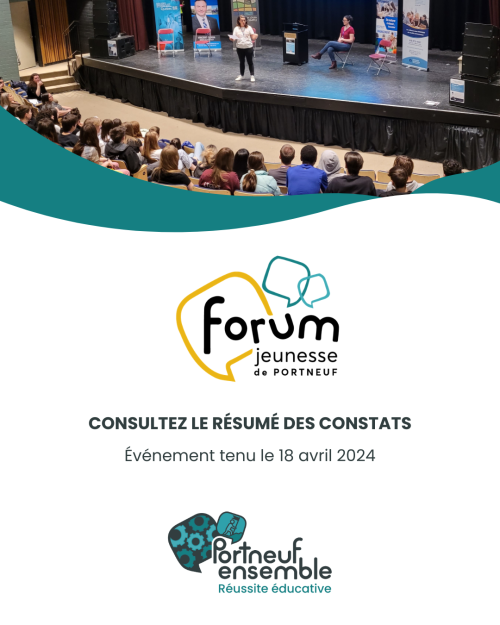Rapport Forum jeunesse Portneuf - Visuel site