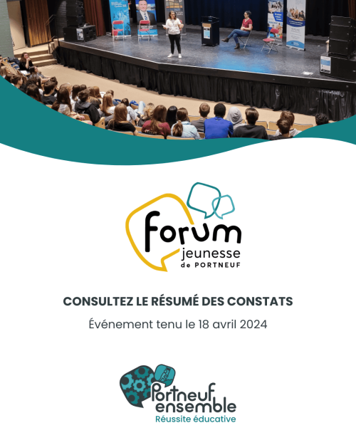Rapport Forum jeunesse Portneuf - Visuel site